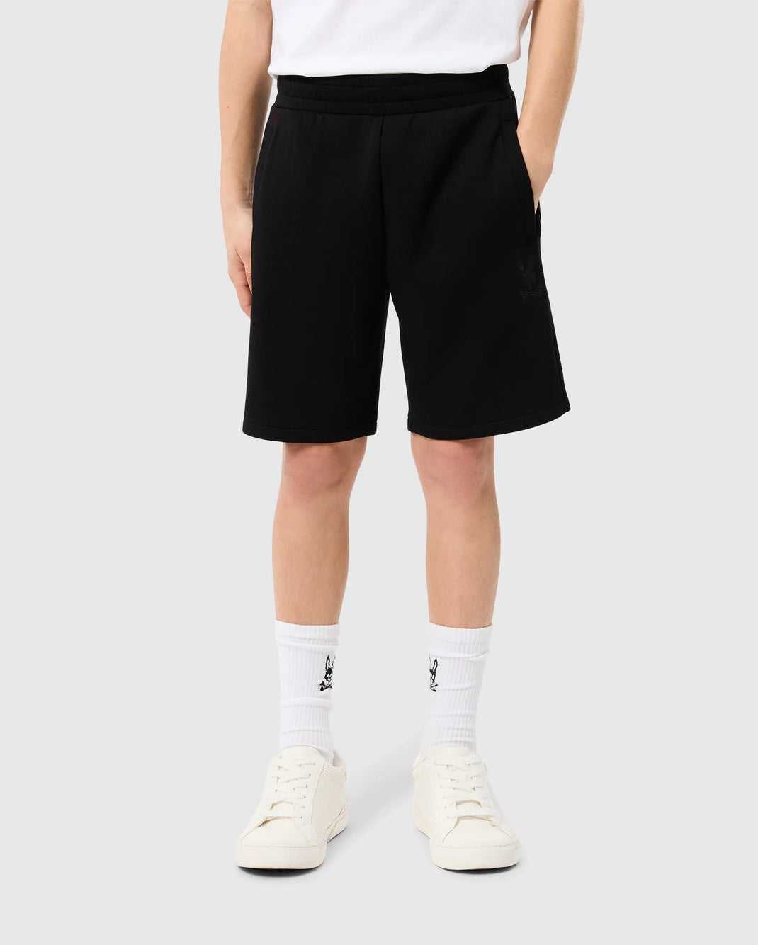 Short Psycho Bunny Lyons Sweatshort Noir Enfant | SPD-41655365